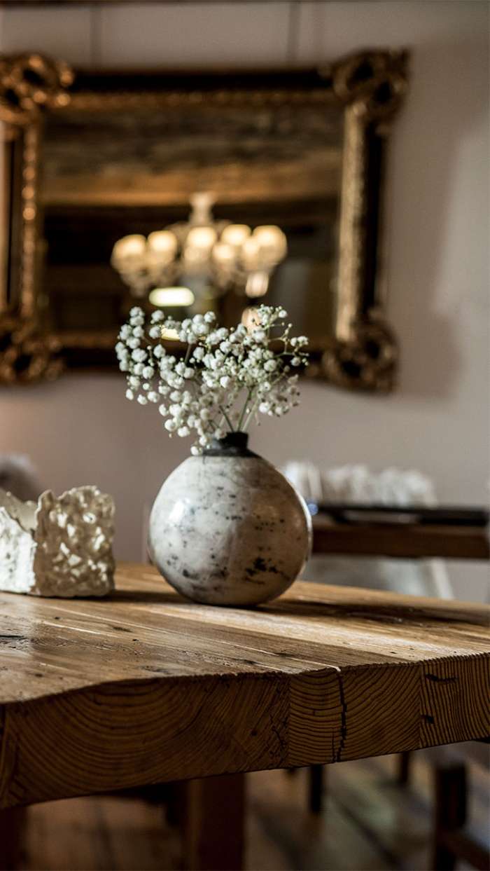 flowerpot on the table